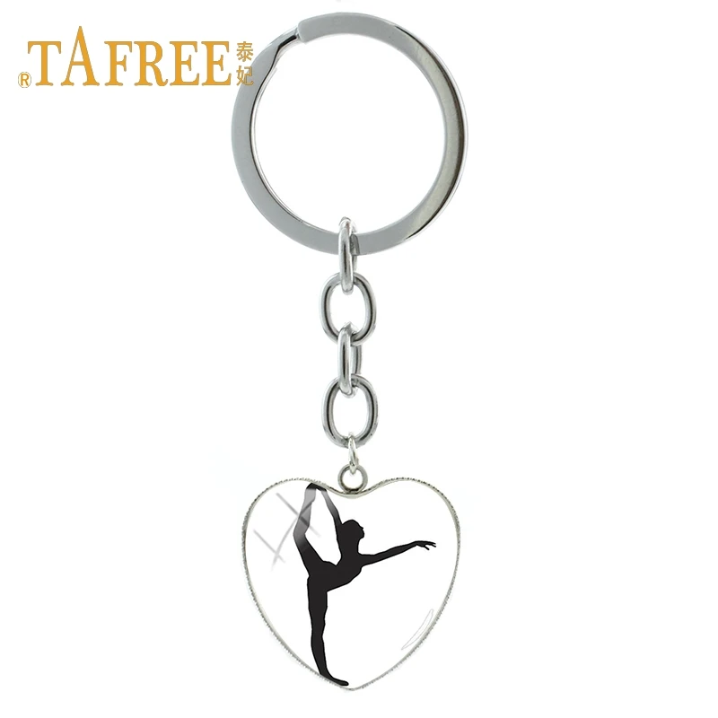 TAFREE love гимнастический кулон в форме сердца брелок для любителей спорта сувениры декоративная подвеска брелок ювелирные изделия GY216