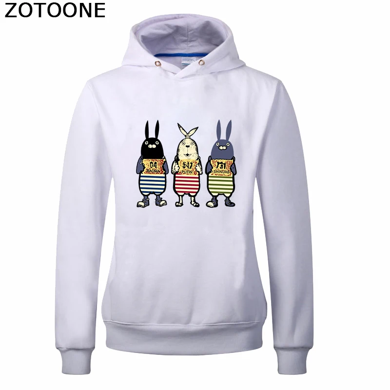 ZOTOONE бегущие кролики утюжок Переводные патчи для одежды футболка с аппликацией
