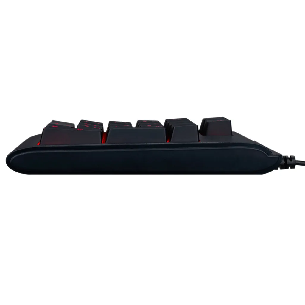 Три цвета RGB с подсветкой USB Проводная клавиатура водонепроницаемая цифровая клавиатура Мини Numpad с большими функциональными клавишами цифровой ключ
