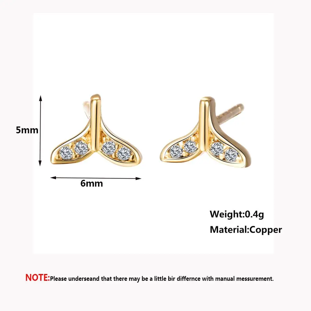 Женские серьги гвоздики с фианитом 1 пара|Серьги-гвоздики| |