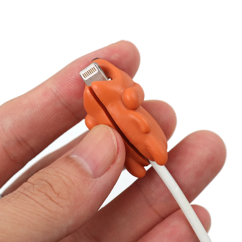 Милый защитный кабель в виде животных для iphone, usb-кабель, органайзер, кабель для укуса, зарядное устройство, шнур, держатель провода для iphone
