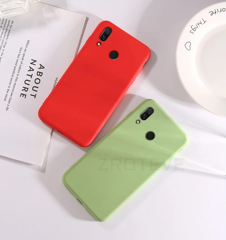 P Smart чехол ZROTEVE жидкий силиконовый чехол для huawei P Smart Plus+ чехол Гладкий чехол для huawei P Smart Plus чехол s