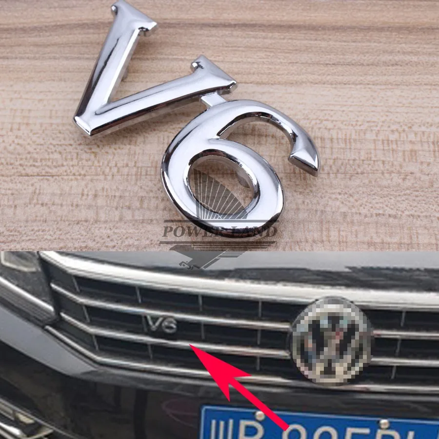 Универсальный Fit автомобилей укладки 3D из металла V6 логотип автомобиля грузовика
