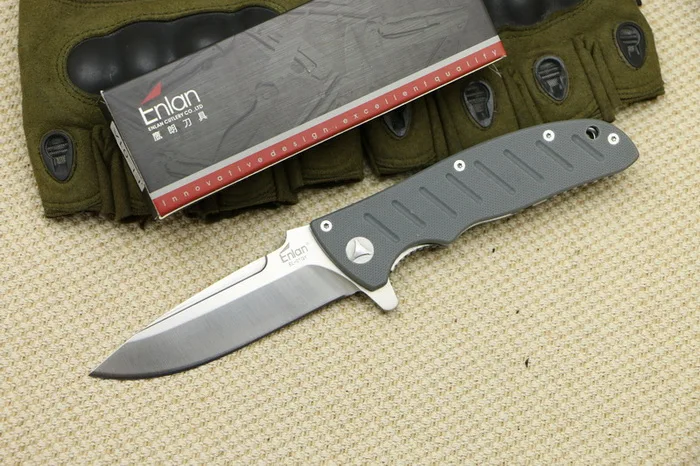 C Enlan EL-01A складной нож с полузубами 8Cr13Mov лезвие G10 ручка Подарочный нож для охоты и кемпинга карманные Фруктовые Ножи EDC инструменты - Цвет: C