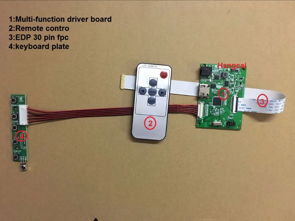 30 контактная плата драйвера ЖК дисплея PCB 800807V6 1HDMI EDP для разрешения экрана 1920*1200