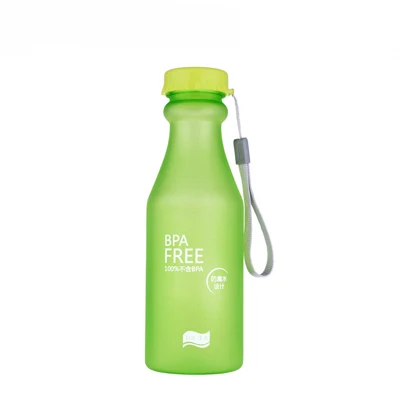 Green-B Transhome модные бутылки для воды спортивные бутылки для лета небьющиеся портативный пластиковый чайник креативный подарок воды - Цвет: Green-B
