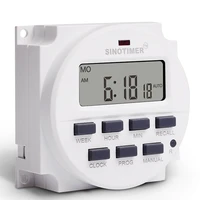 sinotimer brand digital weekly timer 7 days programmable time switch relay 220v 230v 240v ac tm618