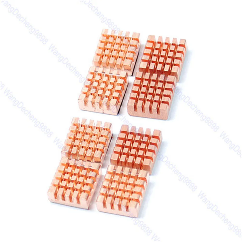 

8Pcs Copper RAM Heat Sink For DDR DDR2 DDR3 RAM Memory RHS03 12 x 11 x 4 mm C26