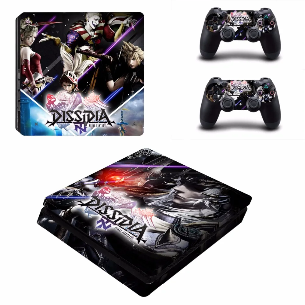 Dissidia Final Fantasy NT PS4 тонкая кожа Стикеры для Игровые приставки 4 консоли и 2 контроллеры PS4 тонкий скин виниловая наклейка, стикер