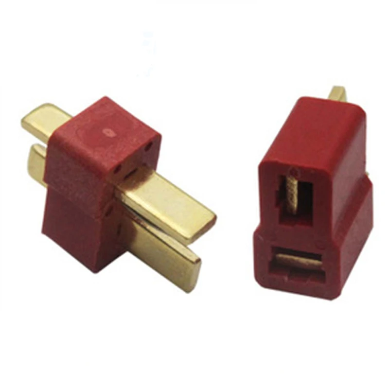 2 пары WAMA T Plug Male + Female медные разъемы Deans для радиоуправляемых литий полимерных