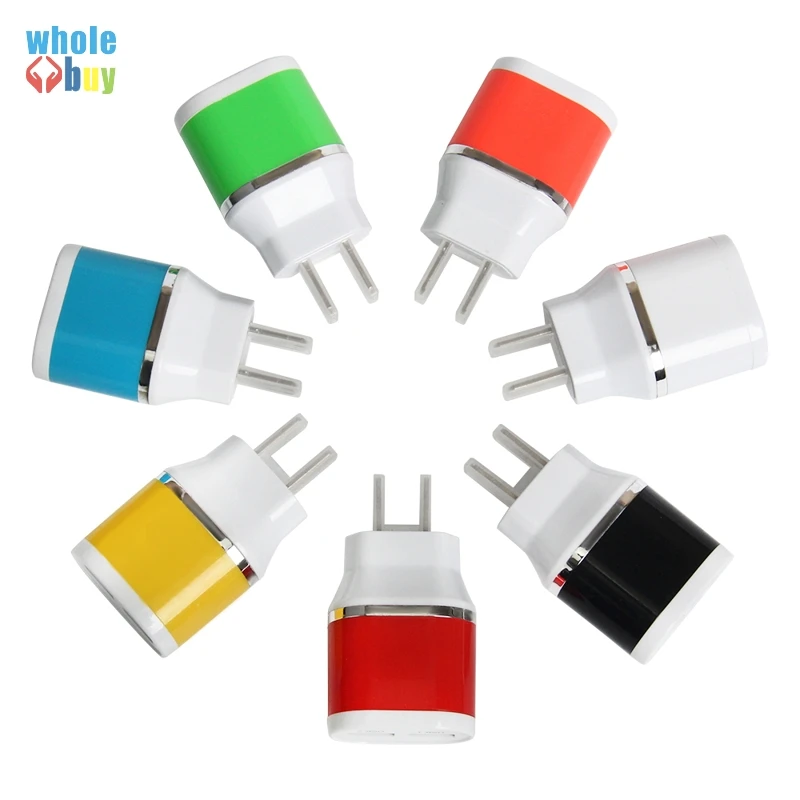 Настенное зарядное устройство с двумя USB портами 5 В 2 А 100 шт.|Зарядные устройства|