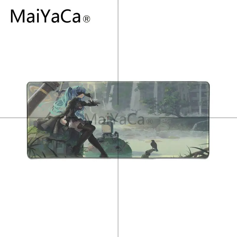 MaiYaCa, новинка, NieR Automata, коврик для мыши, геймер, игровые коврики, большой игровой коврик для мыши, геймер, мультяшный узор, коврик для мыши - Цвет: Lock Edge 30X90cm