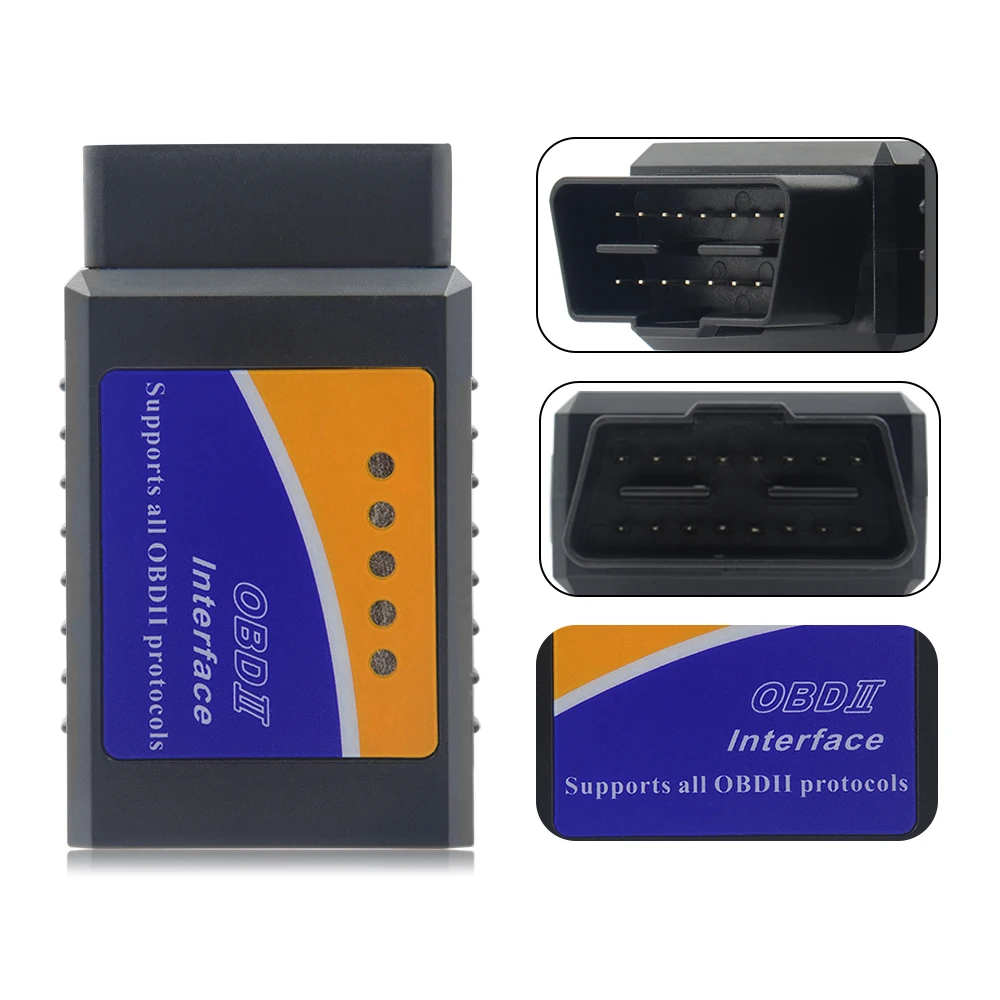 Elm327 Bluetooth OBD2 V1.5 Elm 327 V 1 5 OBD 2 Автомобильный диагностический инструмент сканер OBDII