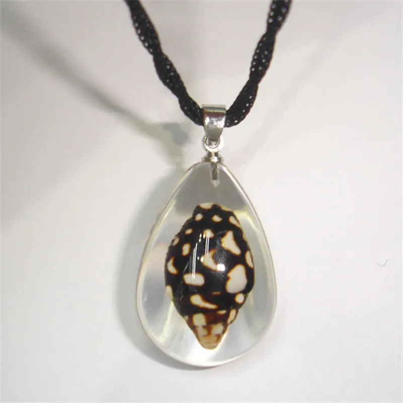 Уникальное ожерелье с подвеской в виде черного шнура летнее праздничное