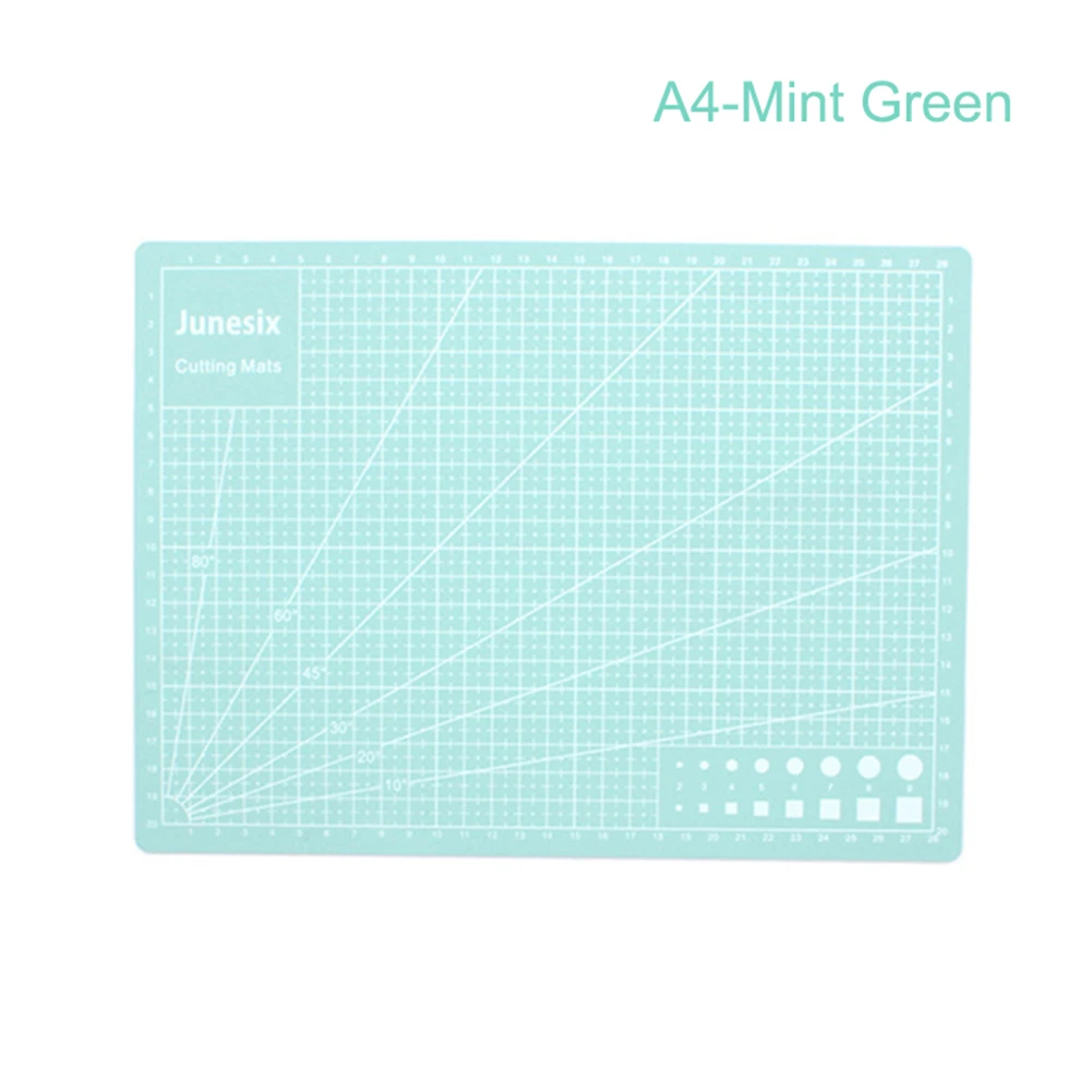 A4 Mint Green А3 А4 ПВХ самовосhealing вающийся коврик для резки крафт стеганая сетка линии печатная доска PAK55 - Цвет: A4 Mint Green