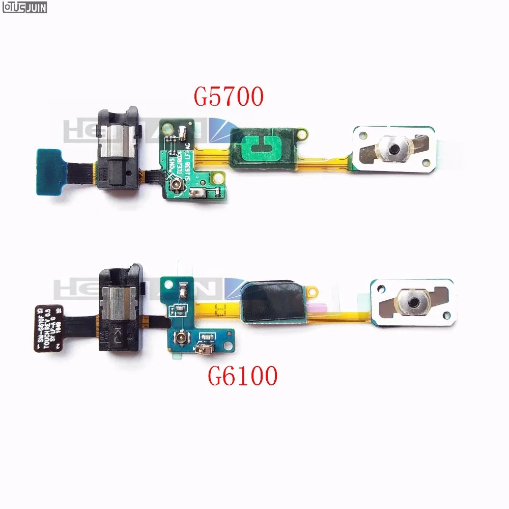 Шлейф кнопки домой с разъемом для наушников Samsung Galaxy ON5 J5 Prime G5700 ON7 J7 G6100|flex cable|button