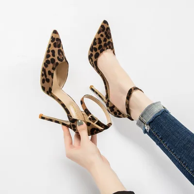 

2019 г. пикантные Женская обувь леопардовой расцветки на высоком каблуке 6-10 см элегантные офисные Туфли-лодочки женские босоножки принт острый носок Роскошные туфли