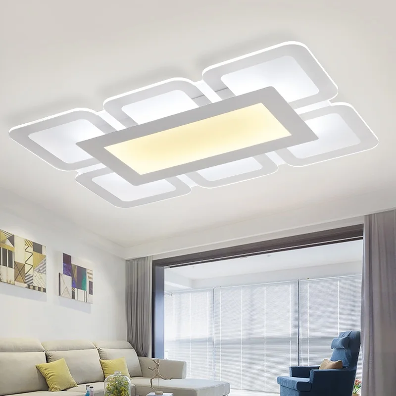 Ультра тонкий светодиодный новый акриловый прямоугольный потолочный светильник