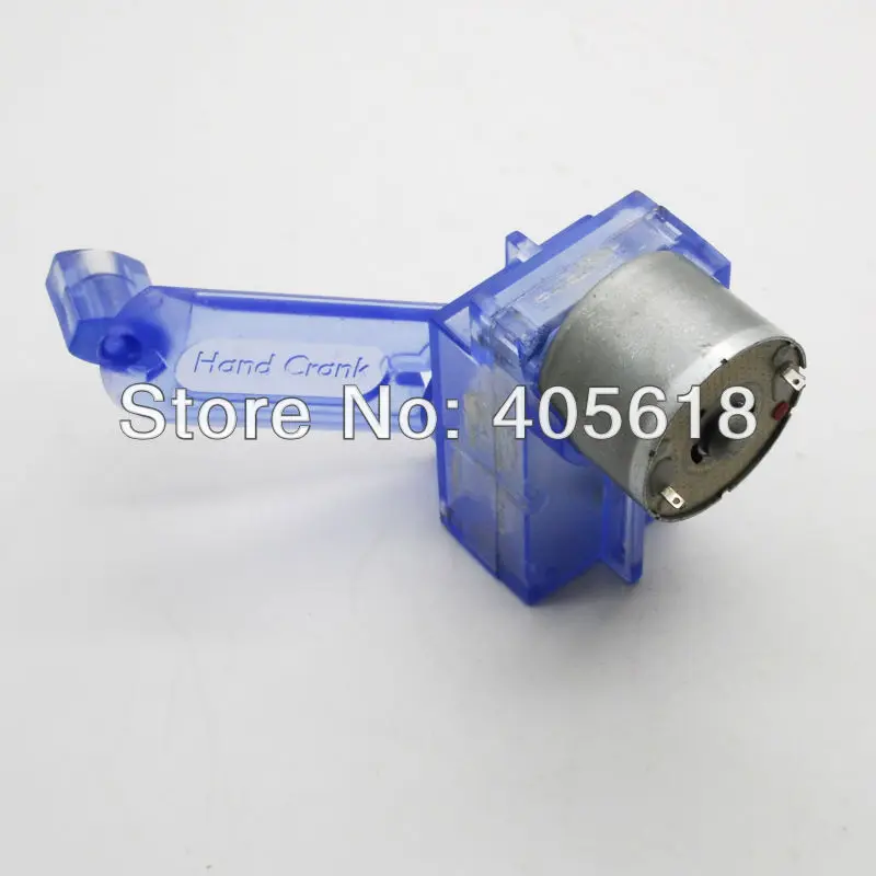 5 шт. Синий DC ручной генератор энергии Динамо Зеленая энергия Собранная для