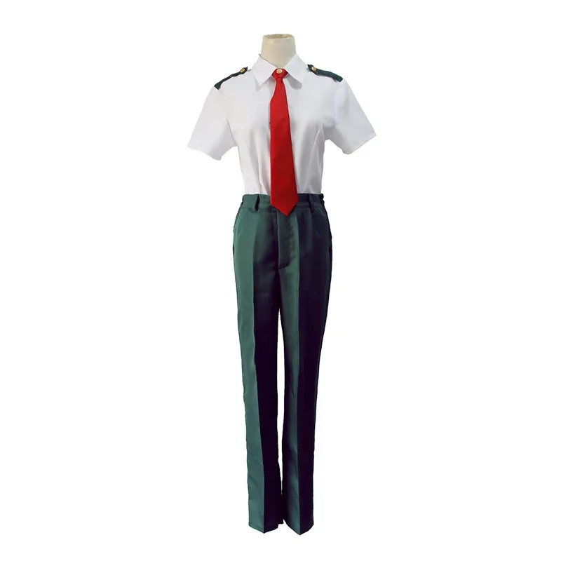 Аниме Мой герой Academy Izuku Midoriya Косплей Костюм мужской Midoriy форменная летняя рубашка