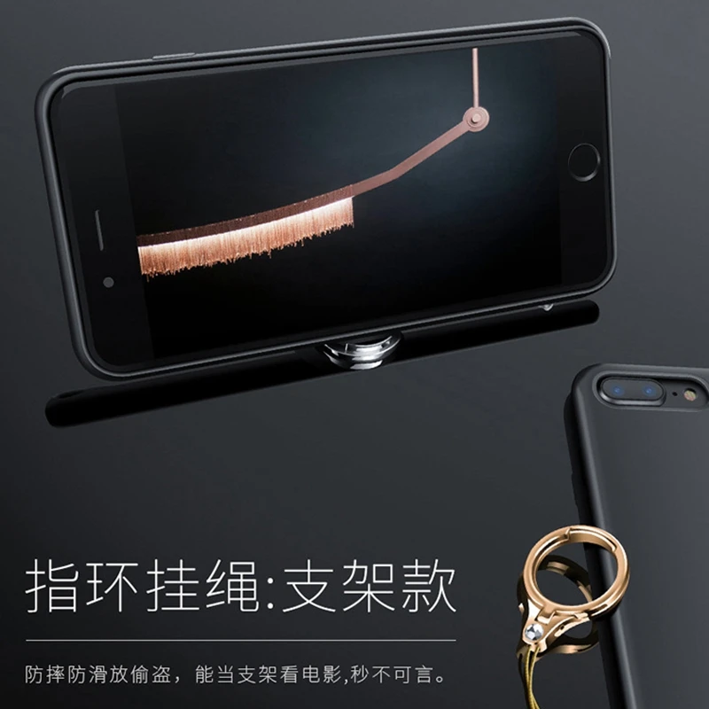 Телефоны с подвесным ремешком для телефонов iPhone 8 X ключи металлический палец