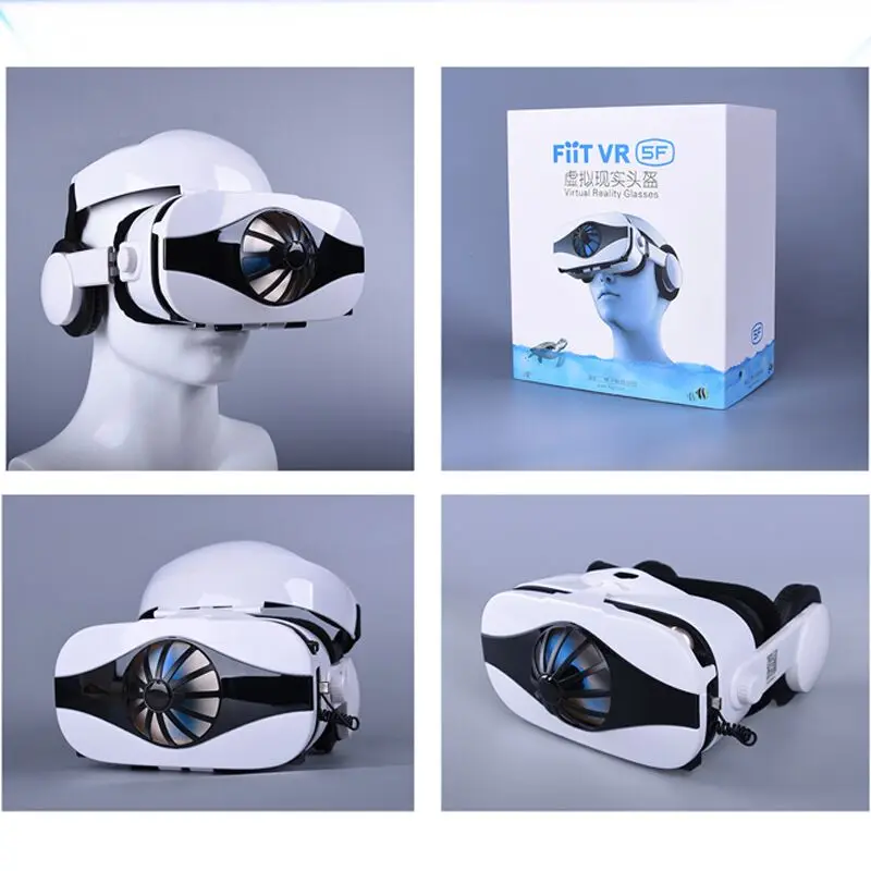 Fiit 5F шлем VR 3D очки виртуальной реальности мини Google Cardboard гарнитуры BOBO для 4 6 дюймов