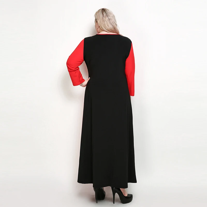 Большие размеры женские длинные платья 5XL 6XL большие женская одежда длинный рукав