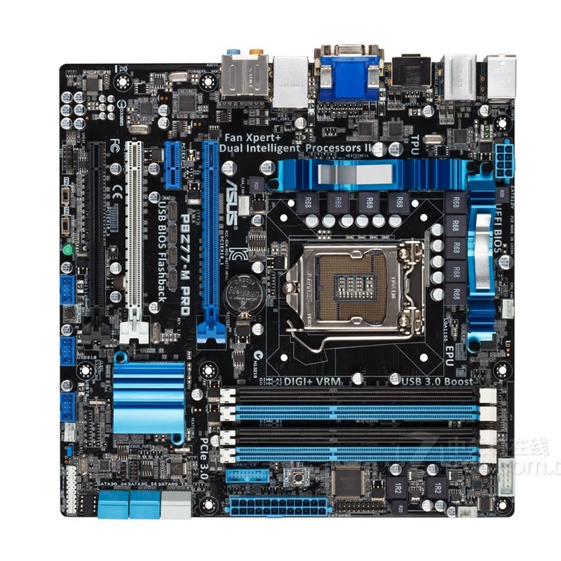 Asus P8Z77 M PRO настольная материнская плата Z77 Socket LGA 1155 i3 i5 i7 DDR3 16G uATX UEFI BIOS оригинальная