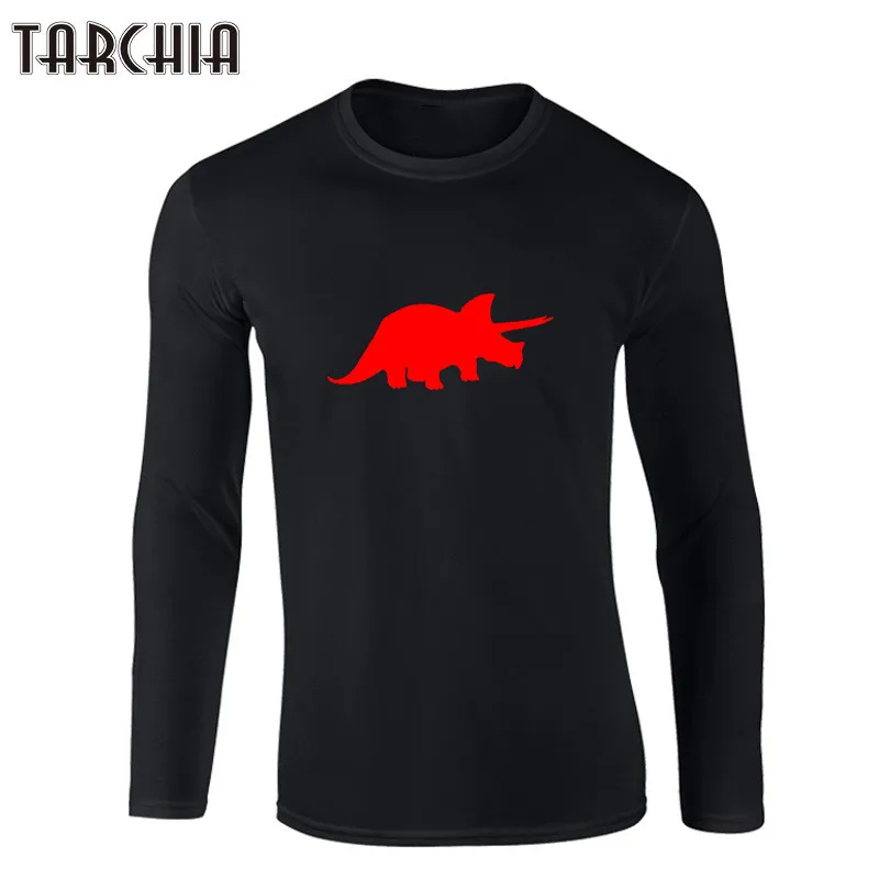 TARCHIA высокое качество 100% хлопок большой размер футболка с длинным рукавом топ