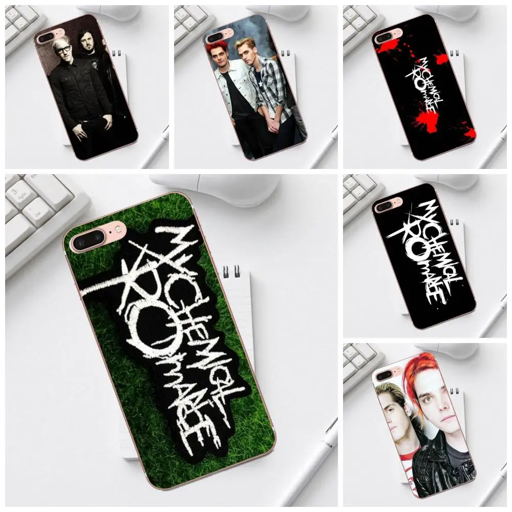 Рок Группа мой химический Романс ТПУ чехол для iPhone 4 4S 5 5C SE 6 6S 7 8 Plus X XS Max XR Galaxy A3 A5 J1