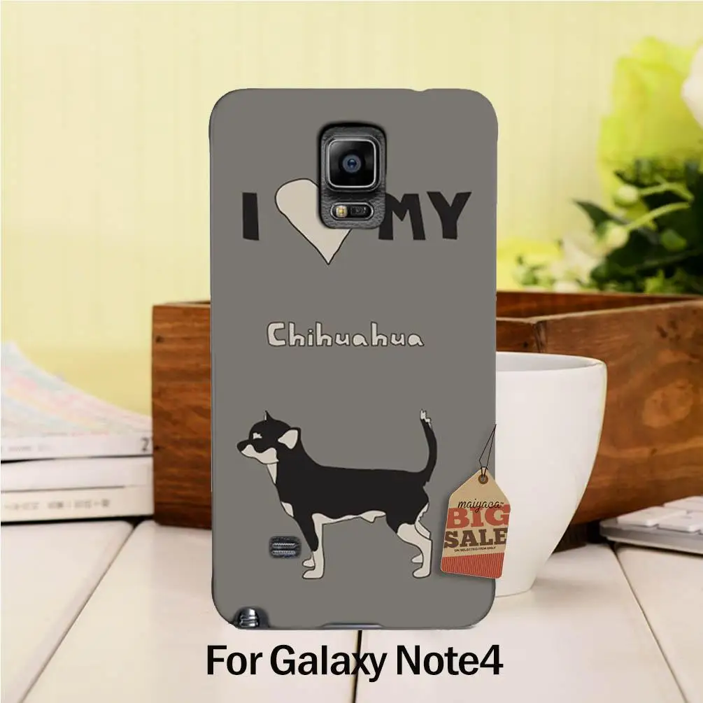 Уникальные Роскошные Жесткий Кремния чехол для телефона I Love My Чихуахуа