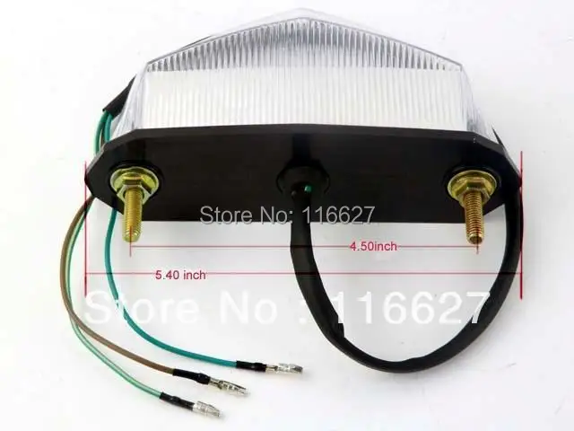 Бесплатная доставка прозрачный светодиодный тормозной задний фонарь для Yamaha Dual