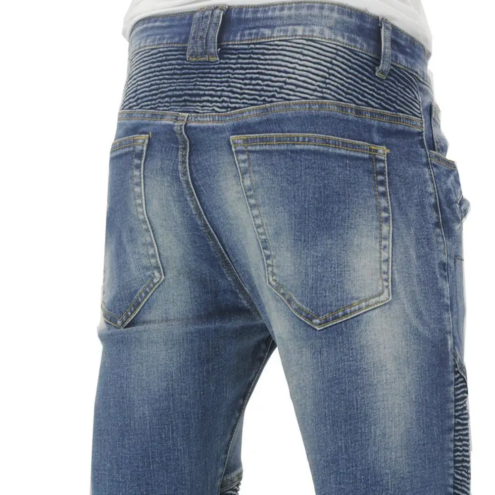 100% хлопок Для мужчин для езды на мотоцикле штаны мотокроссе джинсы