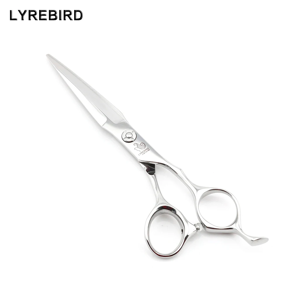 

Hair Shears 6 INCH Professional Hair scissors Japan 440C Sword blades Convex edge Bearing screw Lyrebird HIGH CLASS NEW