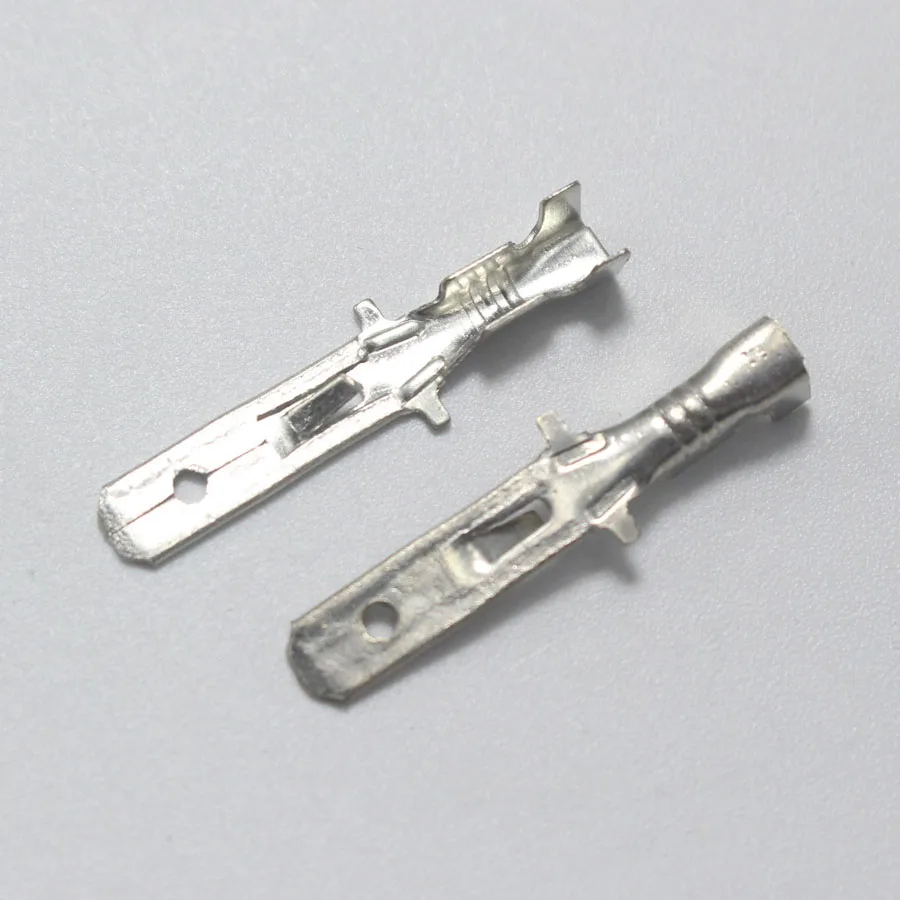 100 шт. обжимные концевые соединители 4 8 мм|male spade connector|spade connectorterminal male |