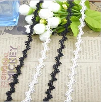 100meters braided white curve lace trim knitting wedding embroidered handmade patchwork ribbon sewing supplies craft