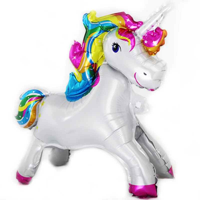 Единорог вечерние украшения поставки 3D единорог Прогулки Воздушные шары из