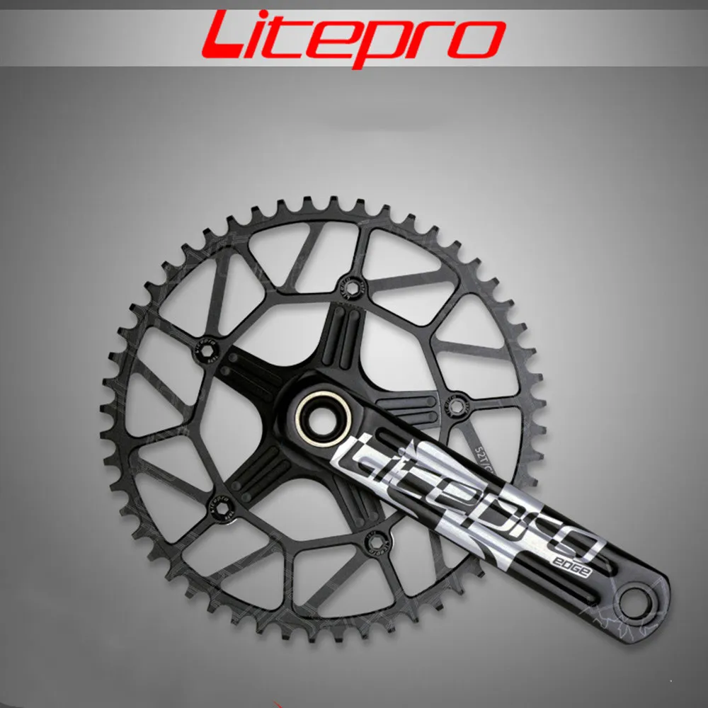Litepro EDGE полый BMX дорожный велосипед одноместная цепь шатун для велосипеда 50T 58T с GXP