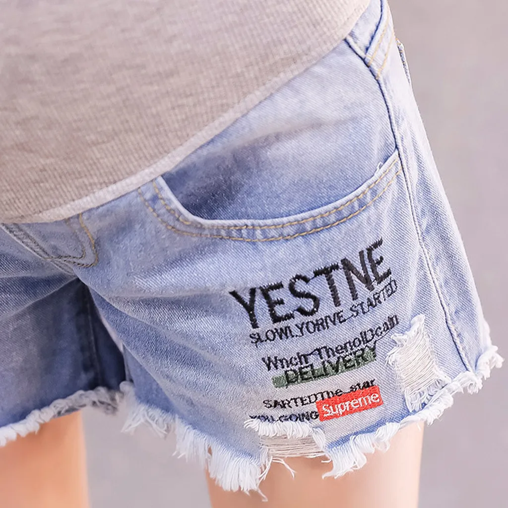 Женские джинсовые шорты SAGACE летние для беременных повседневный с беременным