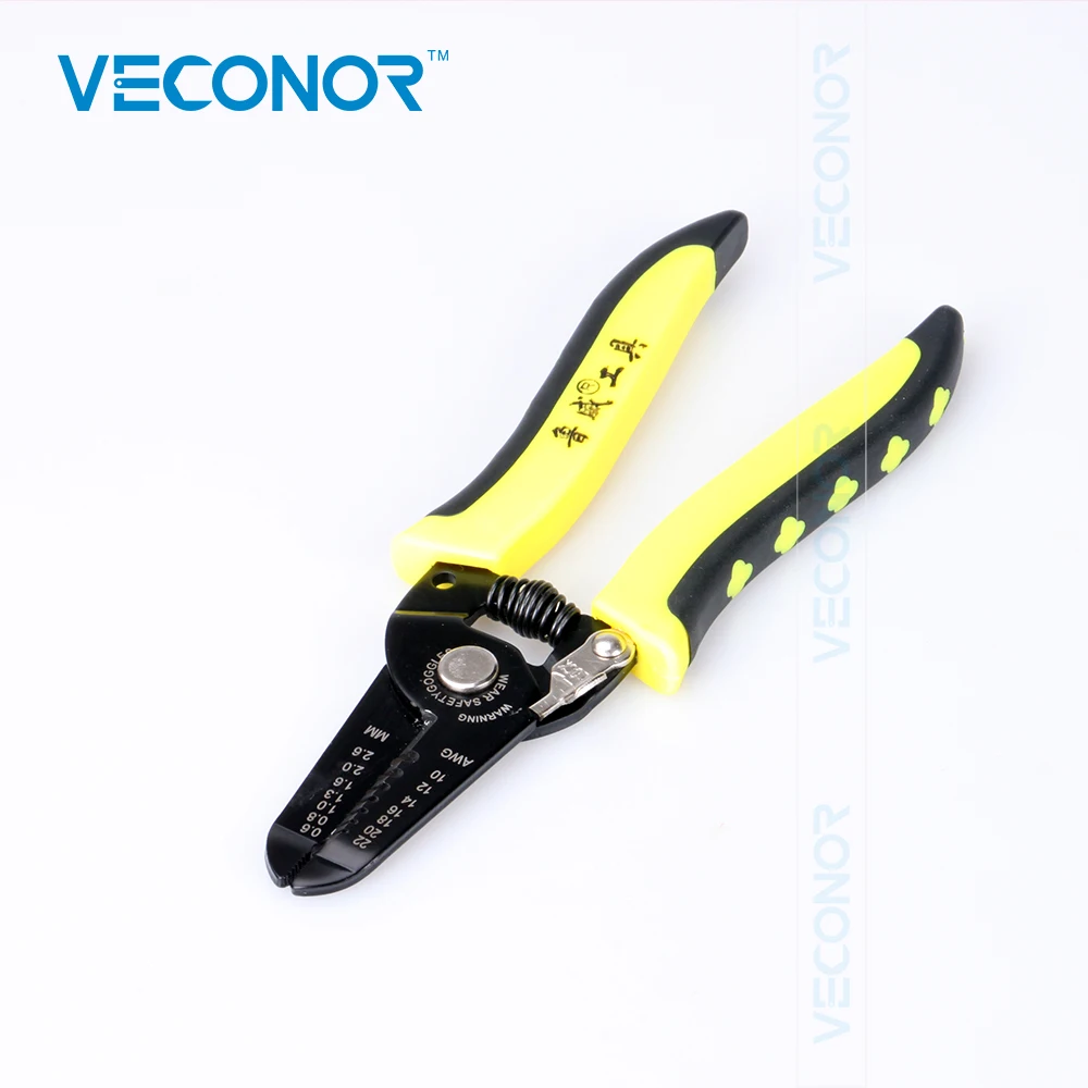 10-22 AWG Copper Cable Hardened Steel Wire Stripper Plier