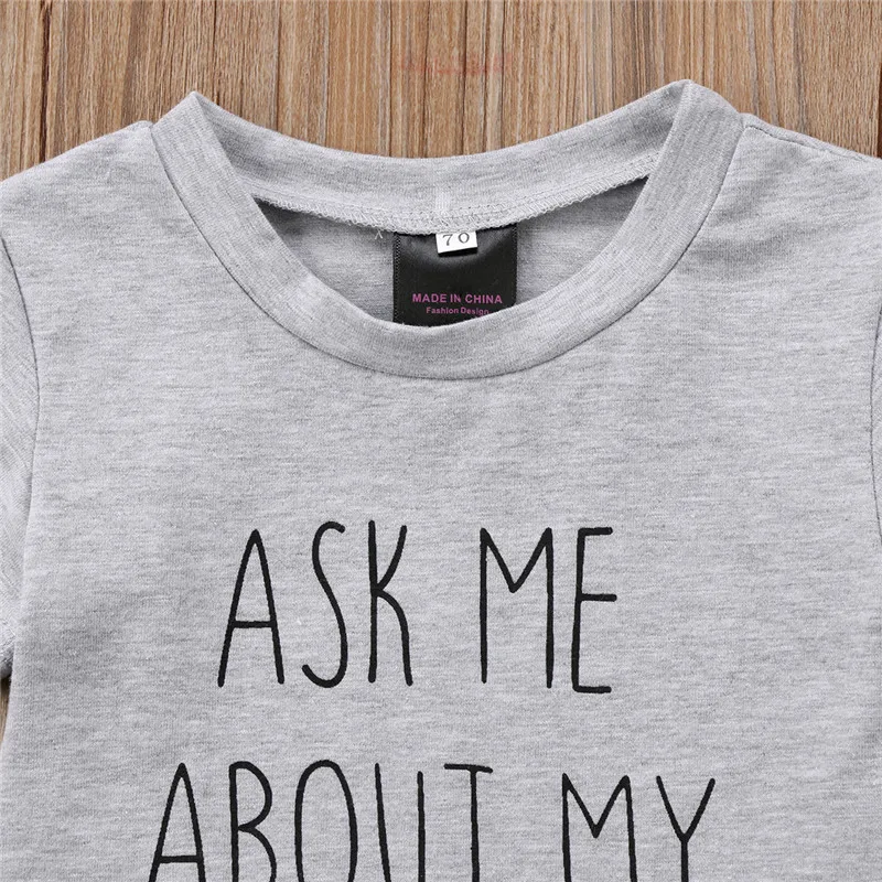 Модная детская хлопковая Футболка с буквенным принтом коровы для маленьких