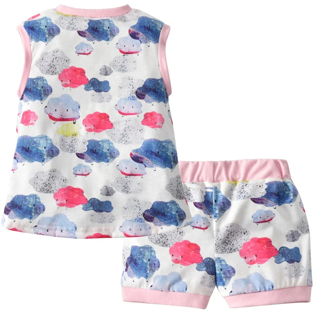 2019 г. новый летний жилет для девочек шорты европейский и американский