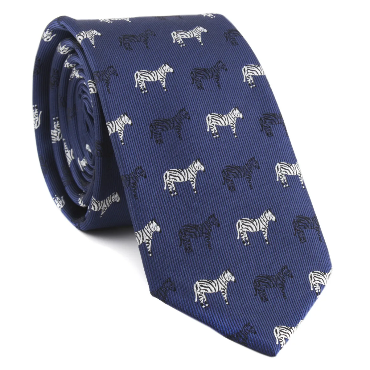 Мультфильм шеи галстуки для мужчин полиэстер шелк окрашенные жаккардовые Зебра