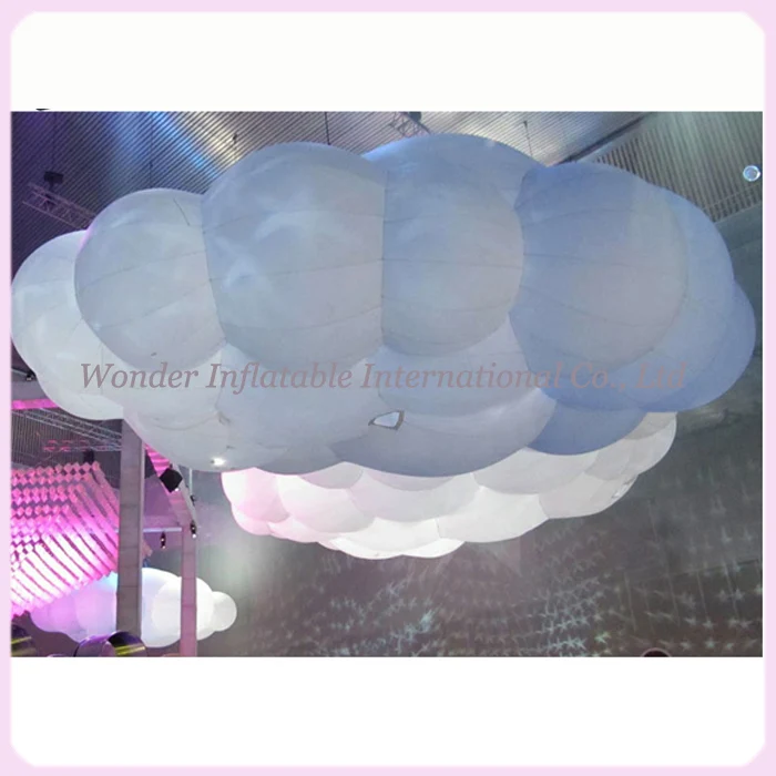 2016 хит продаж подвесное светодиодное освещение надувные облака праздничные