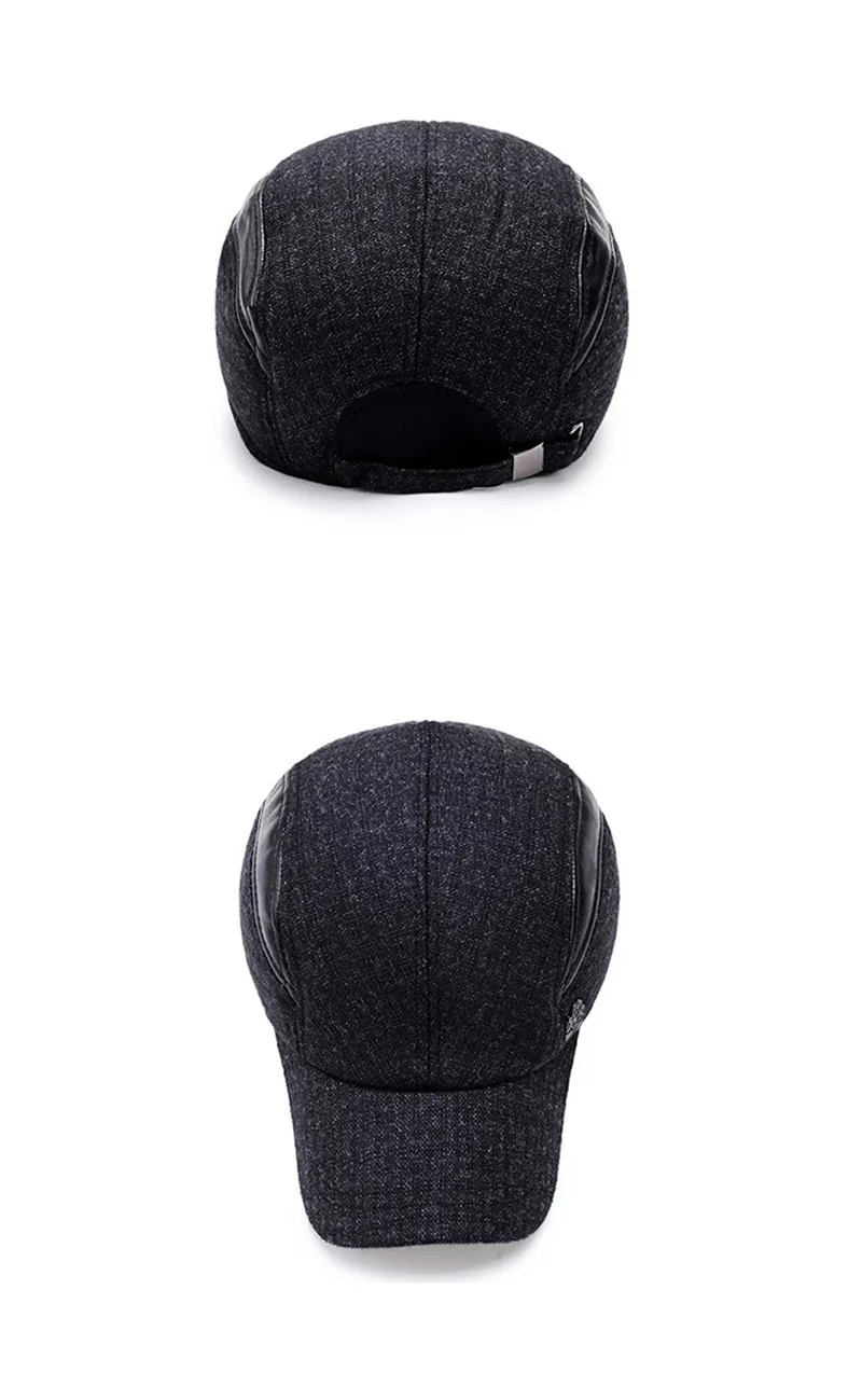 XdanqinX, для взрослых, мужская шапка, зимняя, теплая, Бейсболка, Snapback, мужская, с костяным язычком, кепка, s, регулируемый размер, повседневная, модная, для папы, шапки для мужчин