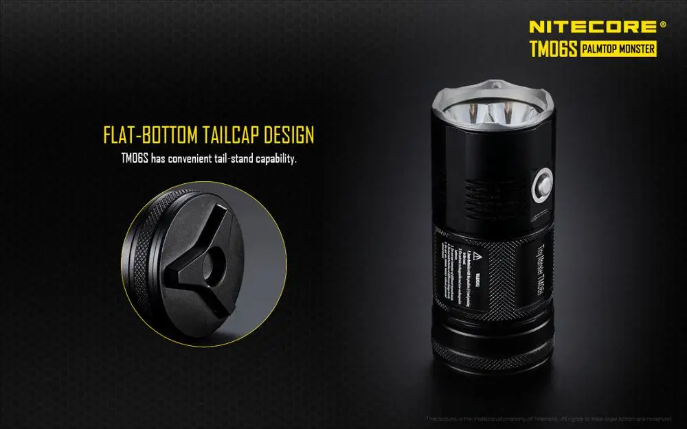 Бесплатная доставка! NITECORE 4000Lm TM06S CREE XM L2 U3 светодиодный фонарик Водонепроницаемый