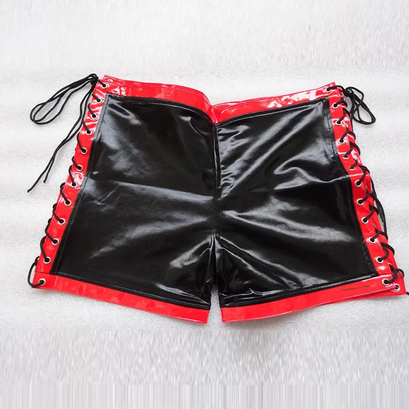 Мужское эротическое нижнее белье сексуальное виниловое для мужчин Фетиш трусы