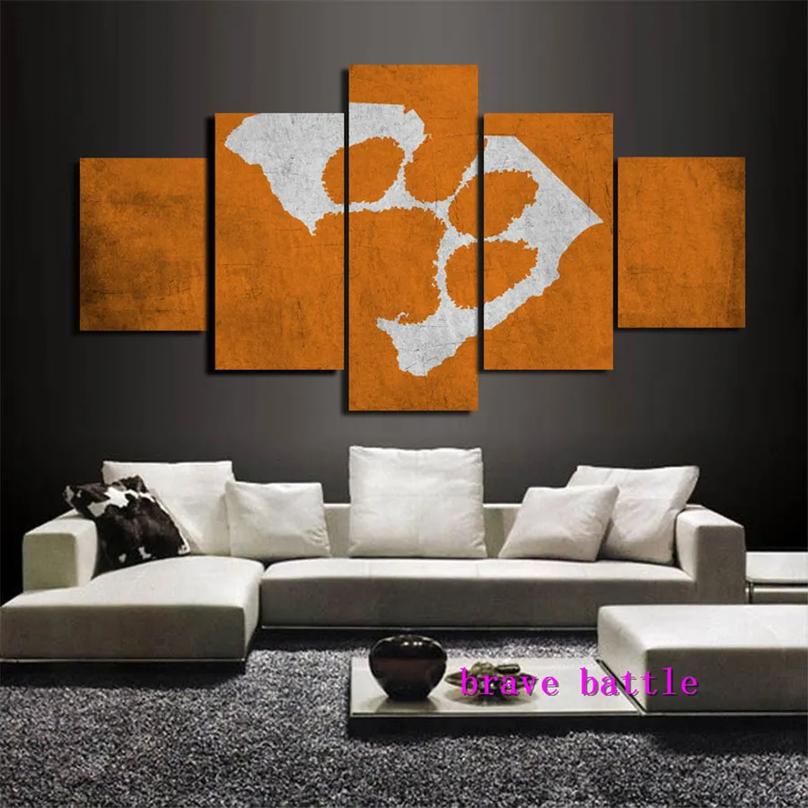 Clemson Тигры Спортивная команда Холст Картина гостиная домашний декор Современная