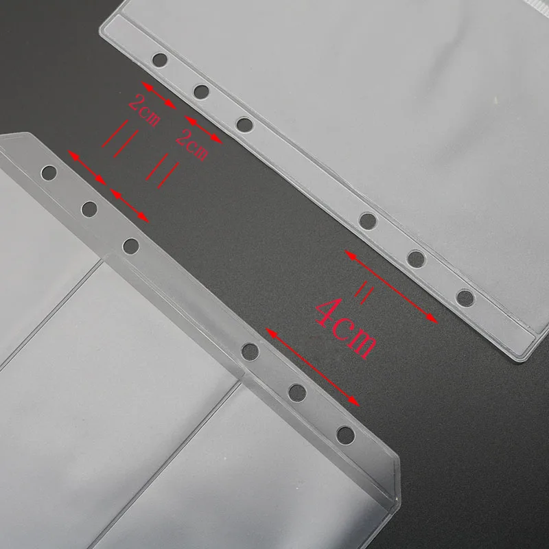 A5 / A6PVC блокнот с отрывными листами мешок застежкой молнией 6 отверстия связующего