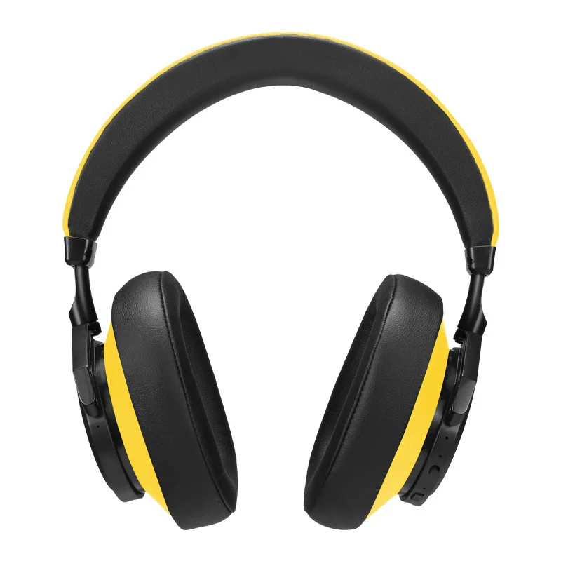Bluedio T7 беспроводные Bluetooth наушники Новые многофункциональные HIFI стерео активные шумоподавления распознавание лица Музыкальная гарнитура - Цвет: Yellow